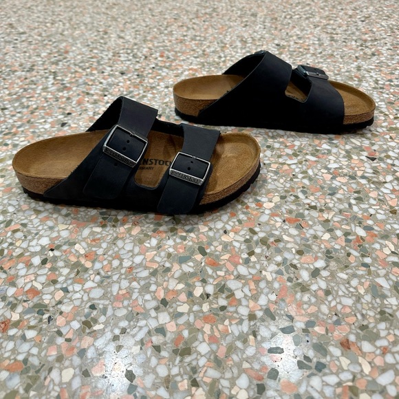 Birkenstock Arizona Black Oiled Nubuck Leather 37 / 6.5 - Picture 3 of 12